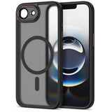 iPhone 17e / 16e Tech-Protect MagCam Case - MagSafe Compatible - Transparent /Matte Black