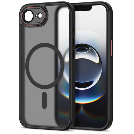 iPhone 17e / 16e Tech-Protect MagCam Case - MagSafe Compatible - Transparent /Matte Black