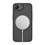iPhone 17e / 16e Tech-Protect MagCam Case - MagSafe Compatible - Transparent /Matte Black