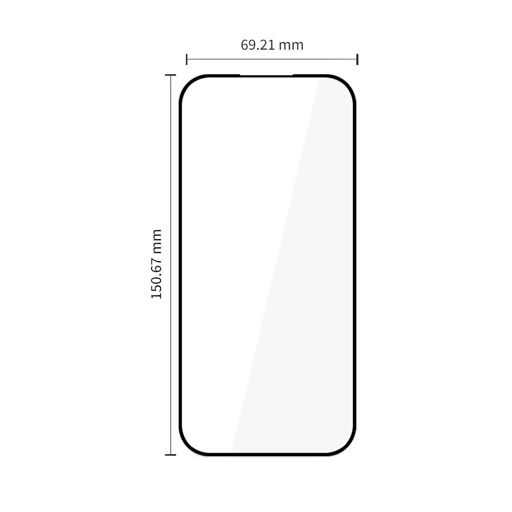 Google Pixel 10a / 9a Tech-Protect Glass Fit+ Tempered Screen Protector Glass - 2 pcs - Transparent / Black Edge