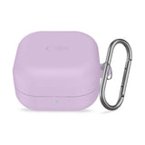 Samsung Galaxy Buds 4 / 4 Pro Tech-Protect Silicone Case with Carabiner - Purple