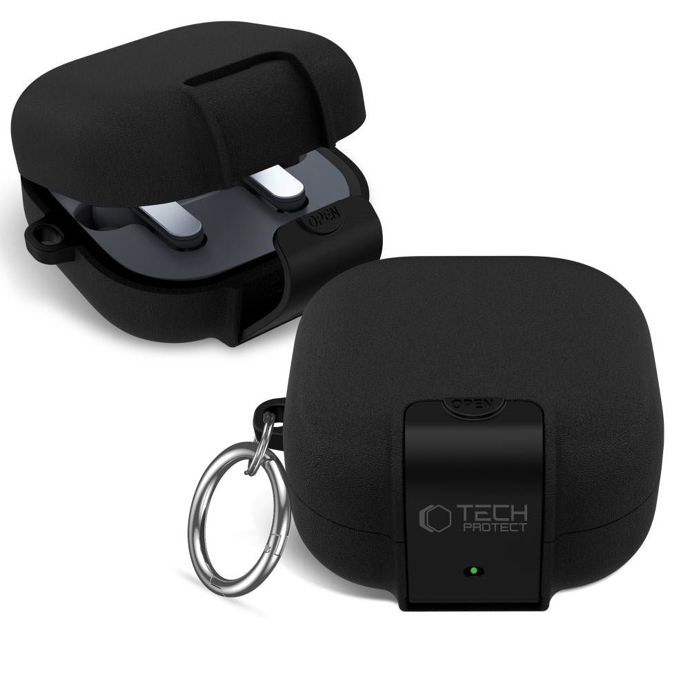 Samsung Galaxy Buds 4 / 4 Pro Tech-Protect Slim Hook Case - Black