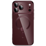 iPhone 18 Pro / 17 Pro Tech-Protect MagFlex Case - MagSafe Compatible - Burgundy / Transparent