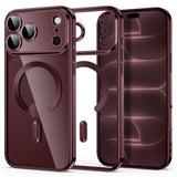 iPhone 18 Pro Max / 17 Pro Max Tech-Protect MagFlex Case - MagSafe Compatible - Burgundy / Transparent