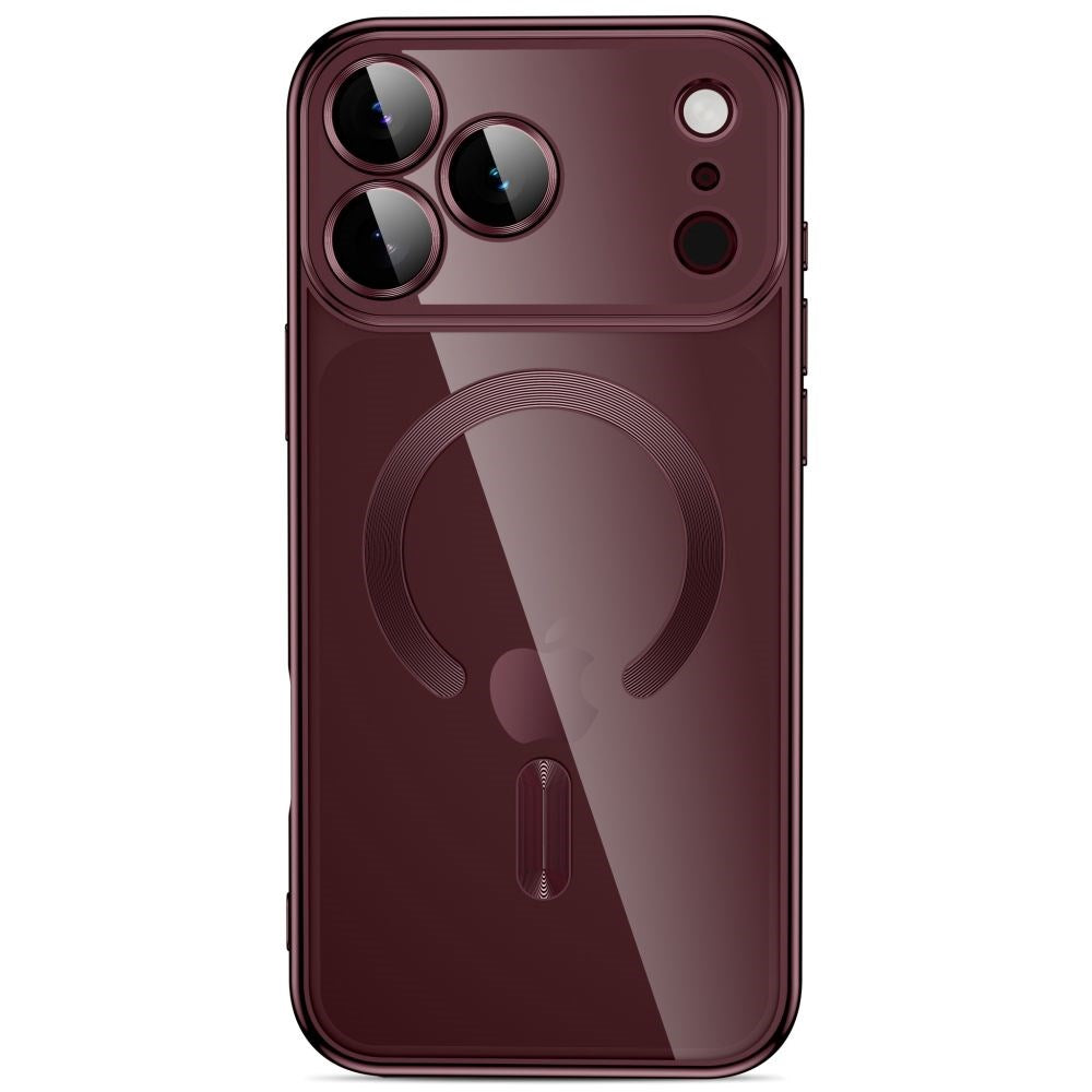 iPhone 18 Pro Max / 17 Pro Max Tech-Protect MagFlex Case - MagSafe Compatible - Burgundy / Transparent