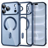 iPhone 18 Pro Max / 17 Pro Max Tech-Protect MagFlex Case - MagSafe Compatible - Blue / Transparent
