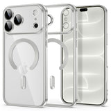 iPhone 18 Pro / 17 Pro Tech-Protect MagFlex Case - MagSafe Compatible - Silver / Transparent