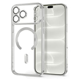 iPhone 18 Pro / 17 Pro Tech-Protect MagFlex Case - MagSafe Compatible - Silver / Transparent