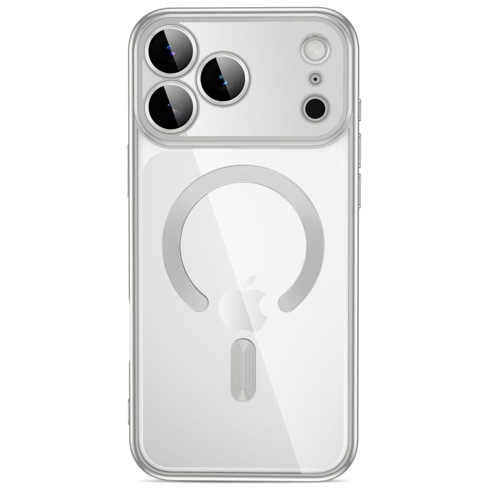 iPhone 18 Pro Max / 17 Pro Max Tech-Protect MagFlex Case - MagSafe Compatible - Silver / Transparent