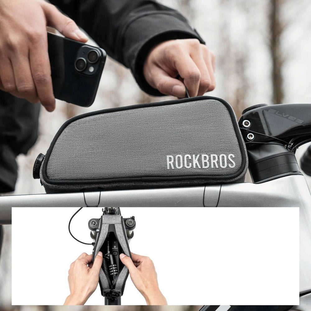 Rockbros Bike Frame Bag - 0.7L - Grey
