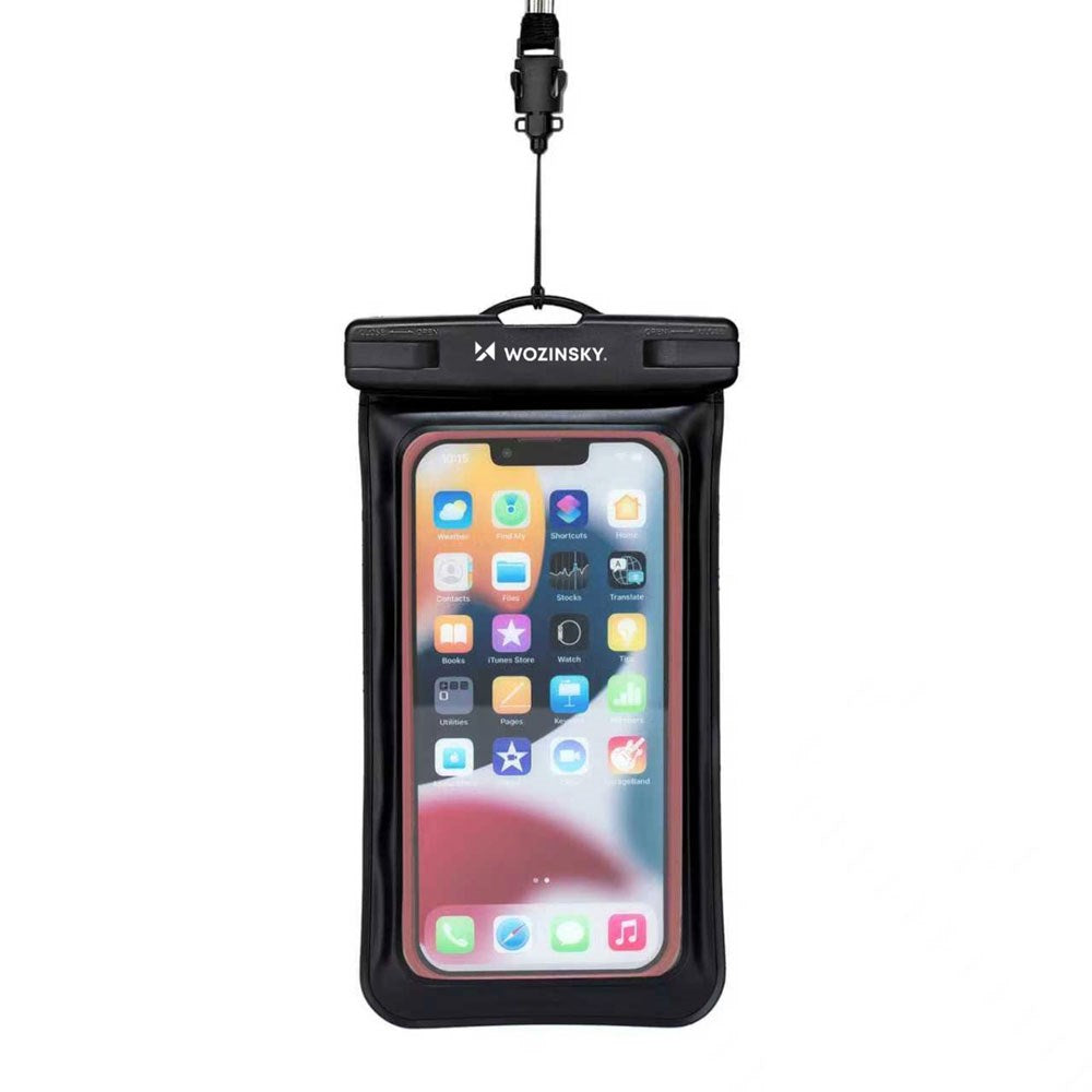 Wozinsky Universal Waterproof Phone Case with Running Armband - Black