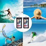 Wozinsky Universal Waterproof Phone Case with Running Armband - Black
