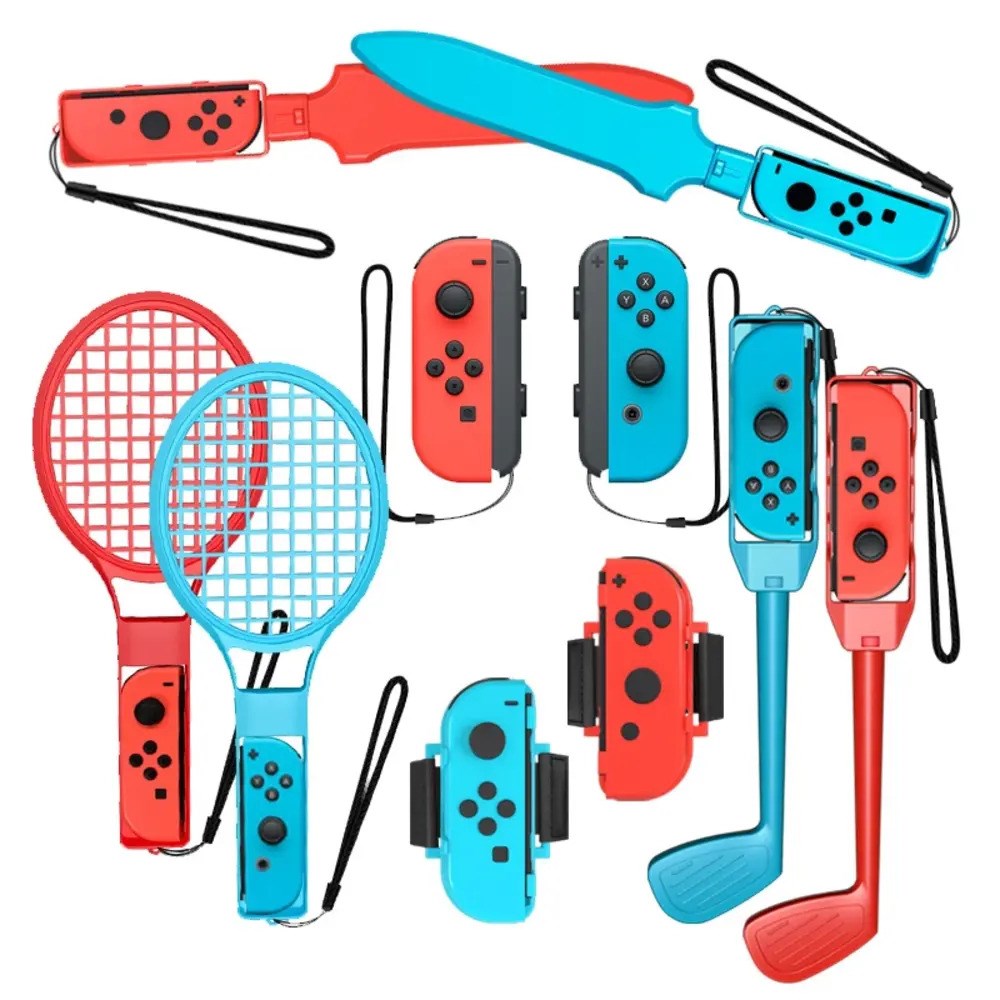 Nintendo Switch Hurtel Sports Set 10-in-1 - Family Pack - Red / Blue