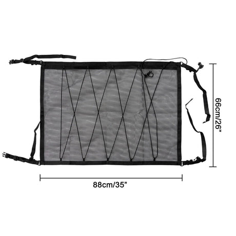 Wozinsky Universal Organizer Net for Car Ceiling – Black
