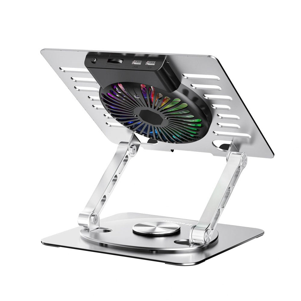Wozinsky CoolBase Laptop / Tablet Stand with RGB Light & Cooling - Grey