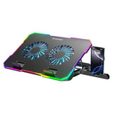 Wozinsky NitroCool Computer Stander with RGB-Light & Cooling - Black