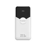 Wozinsky 20,000mAh Powerbank with Built-In USB-C & Lightning Cable - White