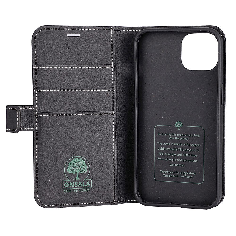 iPhone 13 GEAR Onsala Eco Wallet - Degradable Wallet Case - Black