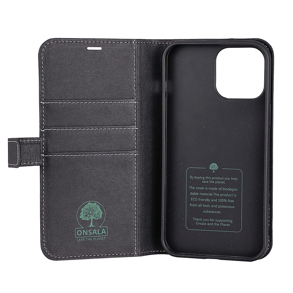 iPhone 13 Pro Max GEAR Onsala Eco Wallet - Degradable Wallet Case - Black