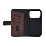 iPhone 17 Pro GEAR Faux Leather Flip Case - MagSafe Compatible - Brown