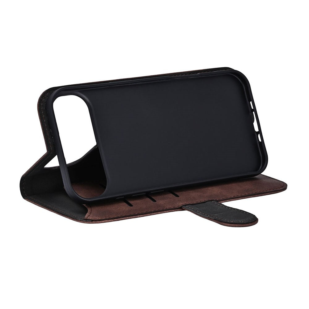 iPhone Air GEAR Faux Leather Flip Case - MagSafe Compatible - Brown