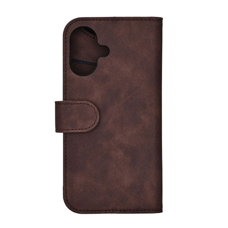 iPhone 17 GEAR Faux Leather Flip Case - MagSafe Compatible - Brown