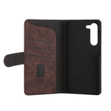 Samsung Galaxy S23+ (Plus) Gear Wallet - Leather Wallet Case - Brown