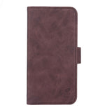 iPhone 14 GEAR Leather Wallet Case - Brown