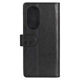 Motorola Edge 30 Pro Gear Wallet - Leather Wallet Case - Black