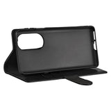 Motorola Edge 30 Pro Gear Wallet - Leather Wallet Case - Black