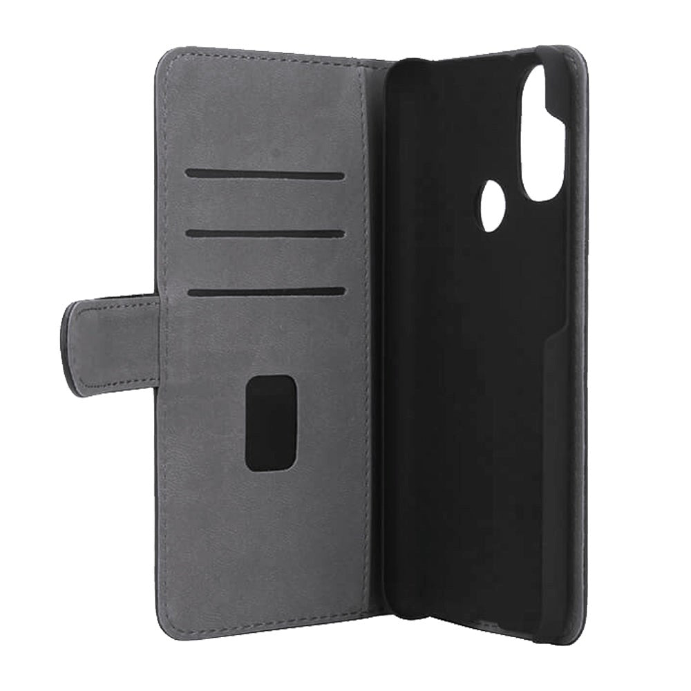 Motorola Moto E40 / E30 / E20 Gear Wallet - Leather Wallet Case - Black