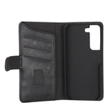 Samsung Galaxy S22 Gear Wallet - Leather Wallet Case - Black