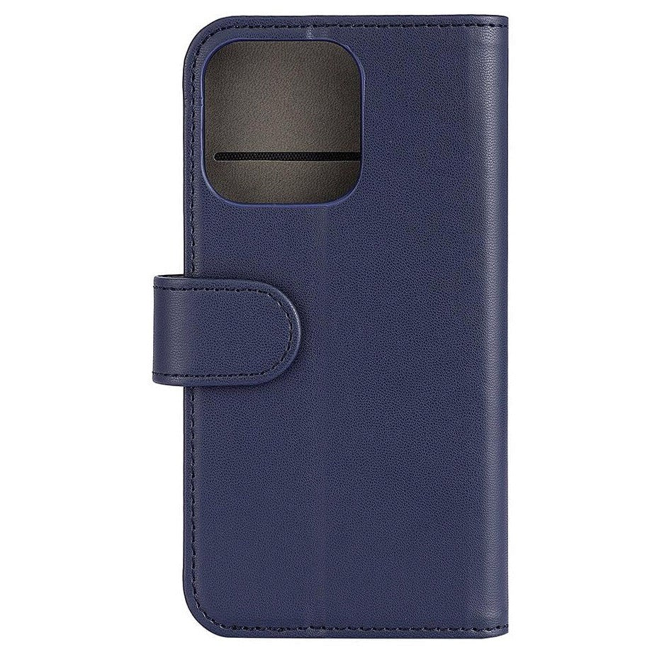 iPhone 13 Pro Gear Wallet - Leather Wallet Case - Blue