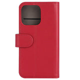 iPhone 13 Pro Gear Wallet - Leather Wallet Case - Red