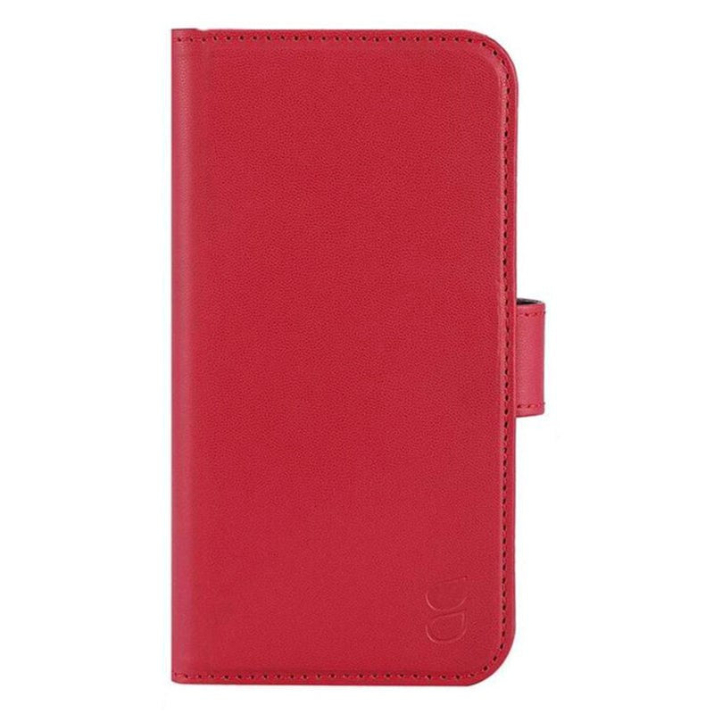 iPhone 13 Mini Gear Wallet - Leather Wallet Case - Red