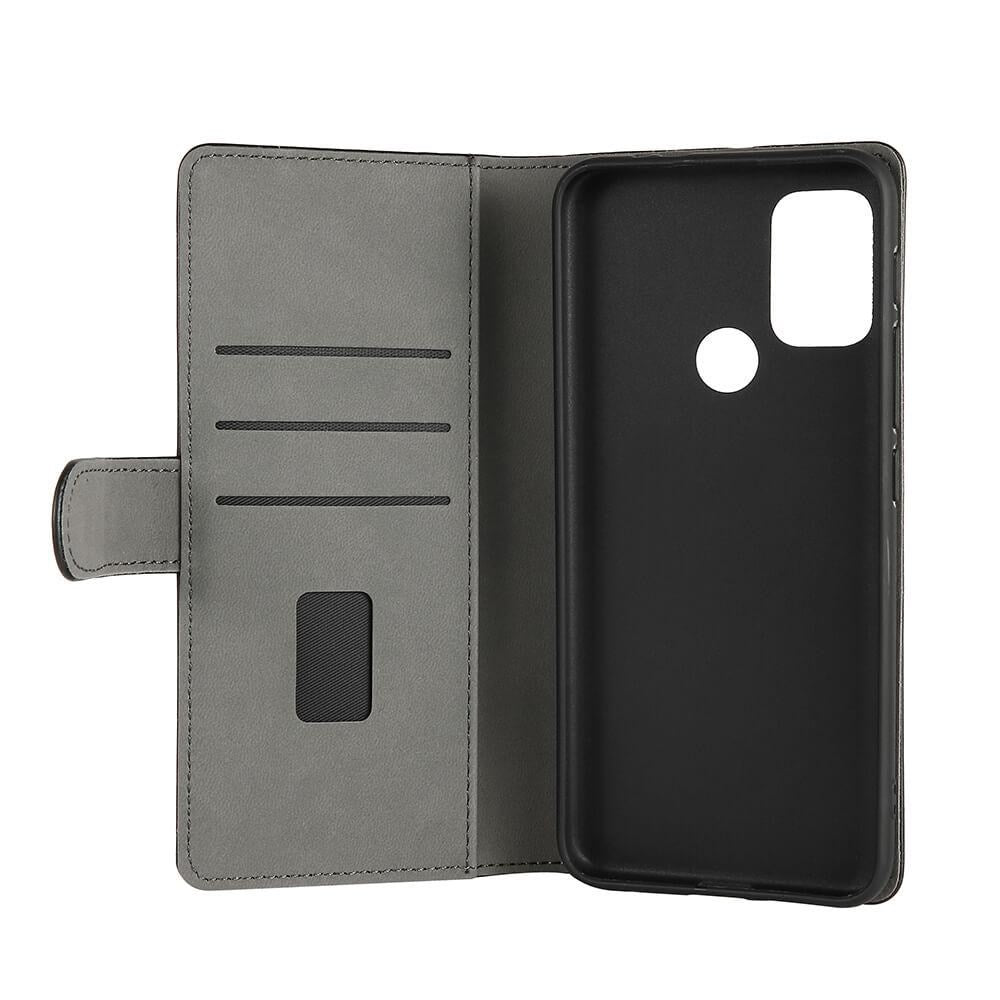 GEAR Motorola Moto G60s Wallet Leather Case Black