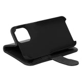 iPhone 12 Mini Gear Wallet - Leather Wallet Case - Black