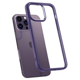 iPhone 14 Pro Max Spigen Ultra Hybrid Case - Transparent / Purple