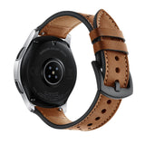 Samsung Galaxy Watch (46mm) Tech-Protect Genuine Leather Watch Strap - Brown