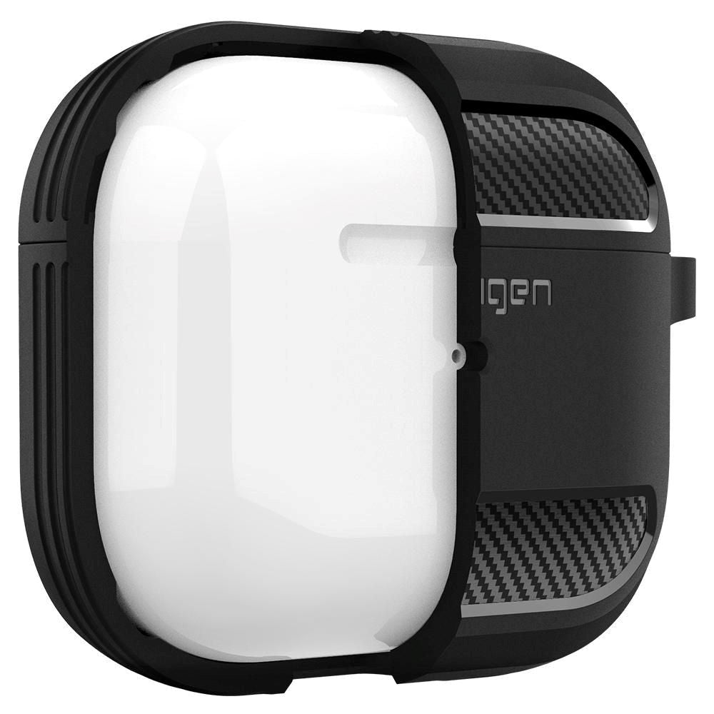 Spigen Rugged Armor Apple Airpods (3rd gen.) Case w. Carabiner - Black