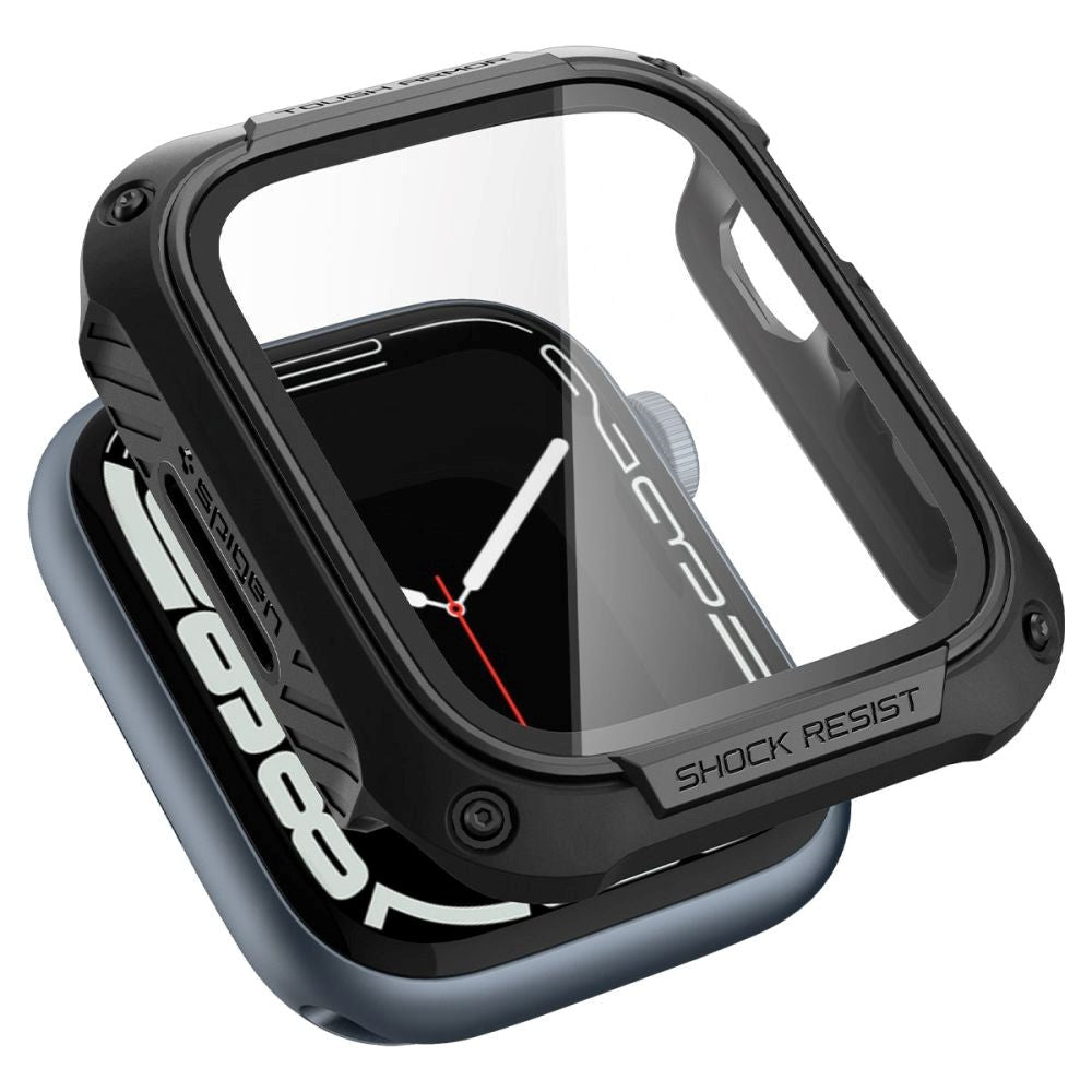 Apple Watch 8 / 7 (45 mm) SPIGEN Tough Armor Case w. Protective Film - Black