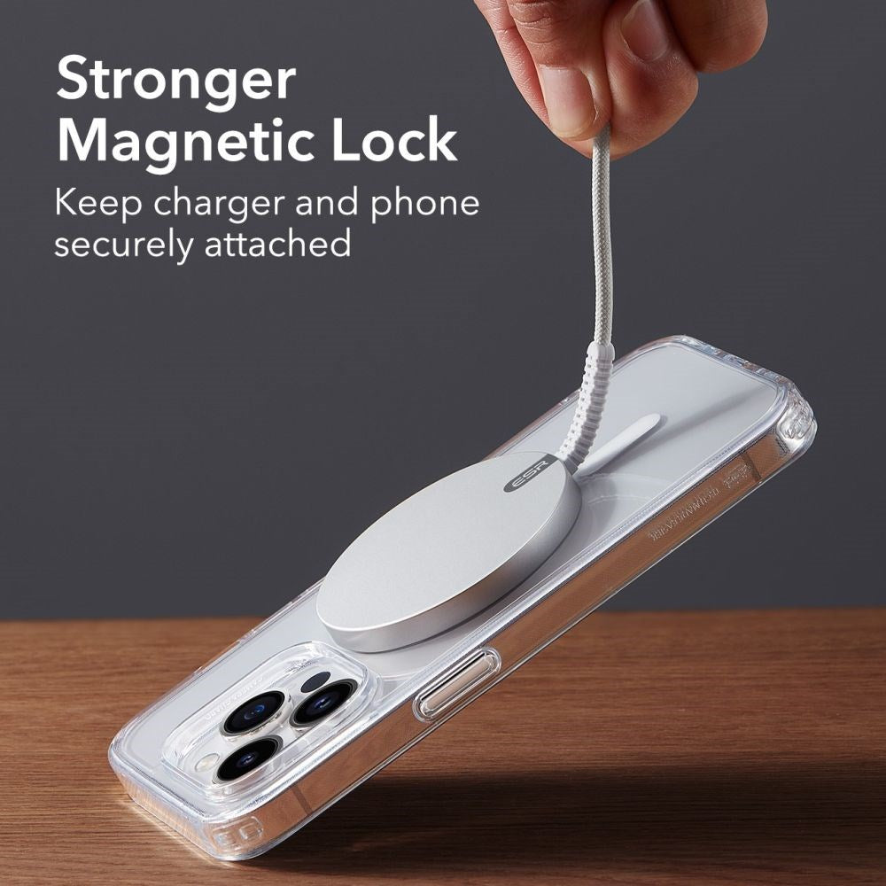 ESR Halolock Mini Magnetic Wireless Charger 15W - MagSafe Compatible - Silver