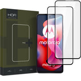 Motorola Moto G04 / G24 / G24 Power Hofi Glass Pro+ Screen Protector - Case Friendly - 2-Pak - Black Edge