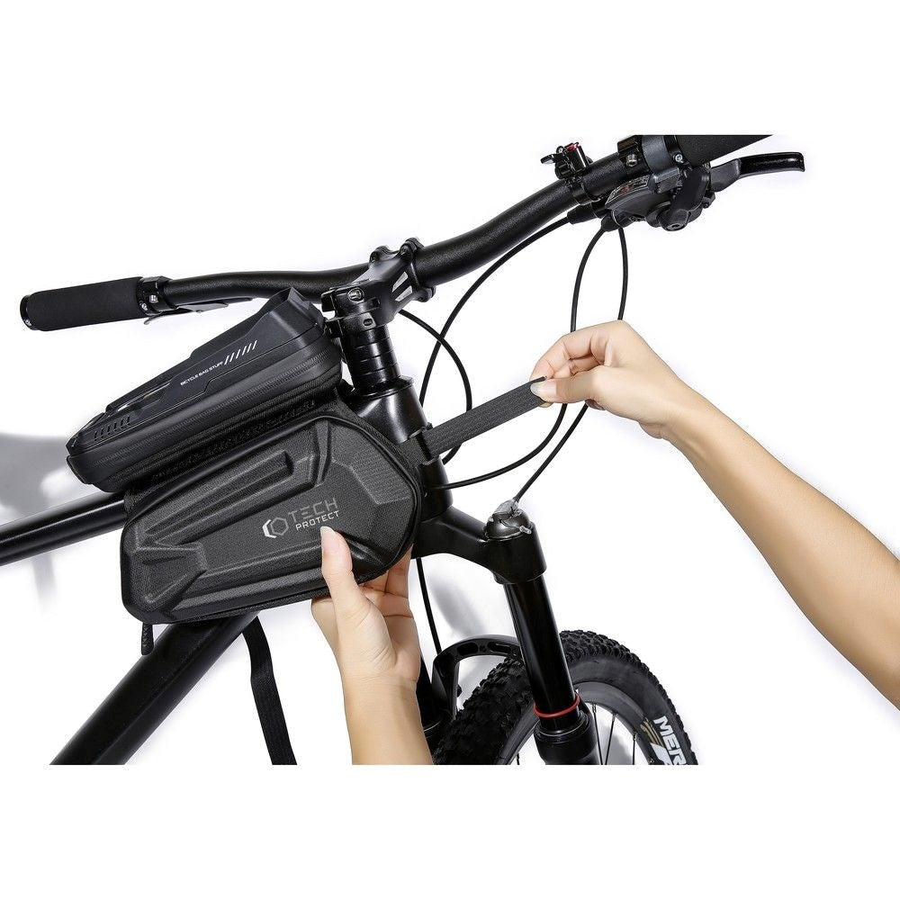 Tech-Protect XT6 Sakwa Hardpouch Bike Mount - Bicycle Case - Black