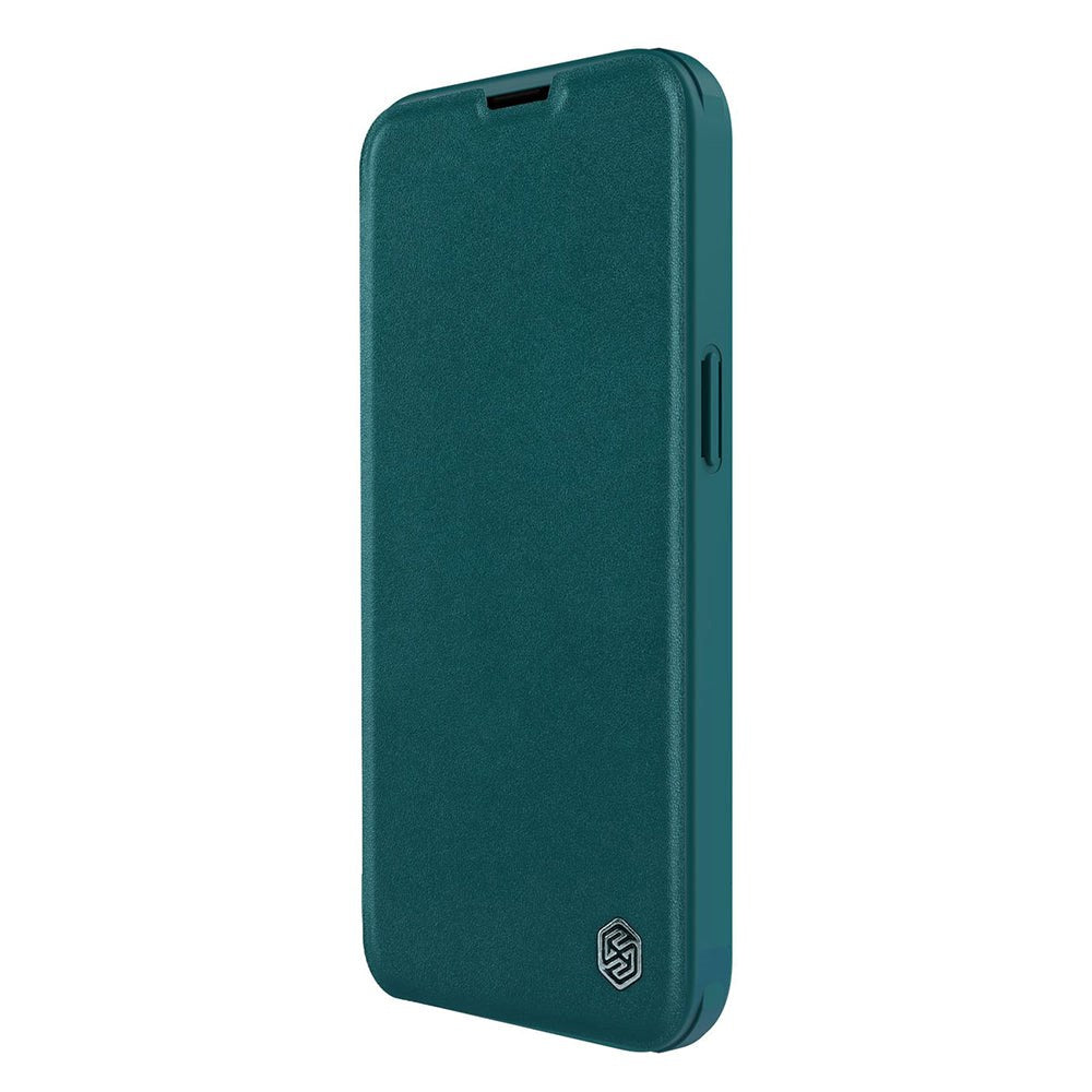 iPhone 14 Plus Nillkin Qin Pro Leather Flip Case - Green