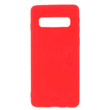 Samsung Galaxy S10 Matte Silicone Case - Red