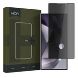 Hofi Samsung Galaxy S24 Ultra Glass Pro+ Screen Protector with Privacy - Case Friendly - Transparent / Black Edge