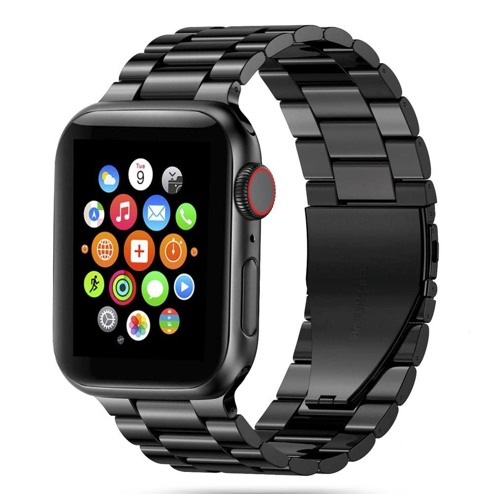 Apple Watch (42/44/SE/45/46/49mm) Tech-Protect Stainless Steel Strap - Black