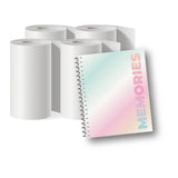 MOB Photo Paper for MOB Pixiprint Camera - incl. Memory Book & Stickers - 4 pcs - White