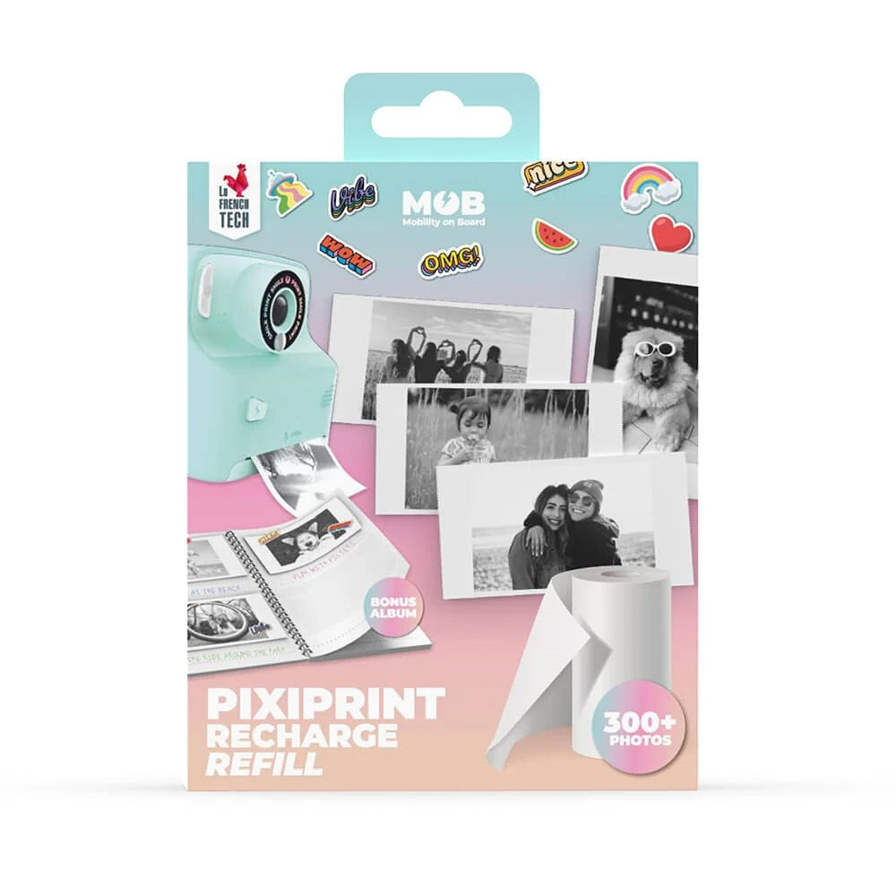 MOB Photo Paper for MOB Pixiprint Camera - incl. Memory Book & Stickers - 4 pcs - White